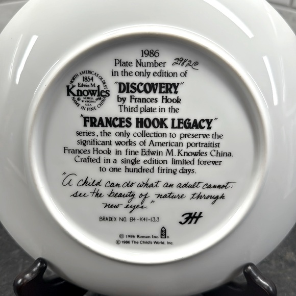 Edwin M. Knowles “Discovery” Collectible Plate - Picture 2 of 5